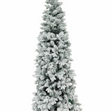 Árvore Slim Flocada - Efeito Neve, Ideal para Espaços Menores