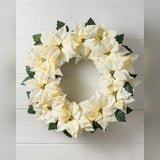 Guirlanda Flores Marfim com LED 90 cm