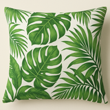 Fronha Avulsa Folhagem Tropical Verde - 50x70cm