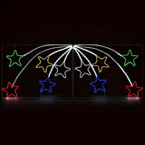 Estrela Cadente em LED Neon 2,20 m – 456 LEDs Coloridos com Animação