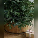 Saia Rígida para Árvore de Natal Barril de Madeira