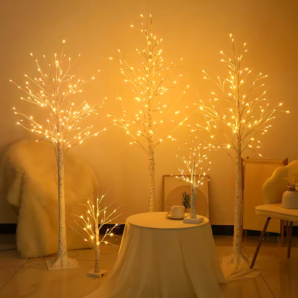 Árvore Luminosa de Bétula LED – Para Decoração de Ambientes e Eventos