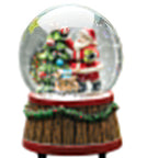 Globo de Neve com Música e Árvore de Natal do Papai Noel Gunn