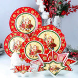 Conjunto de Porcelana  Natalino com 6 Peças