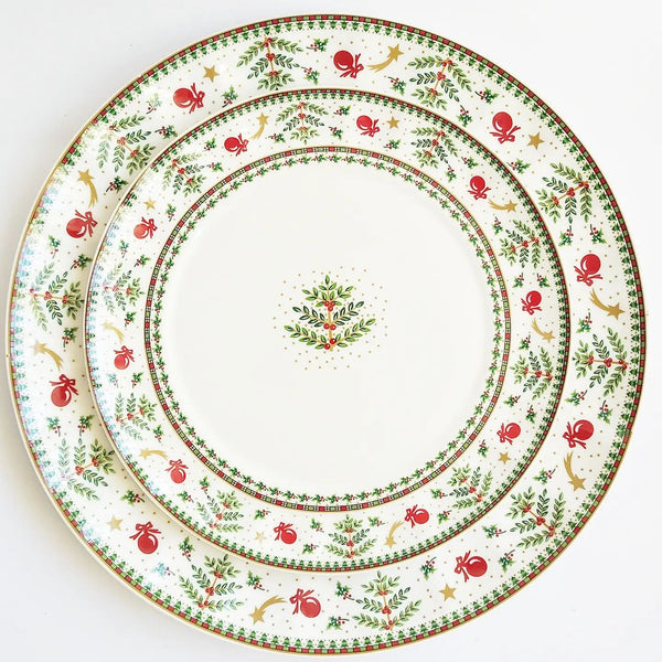 Conjunto de Porcelana  Natalino com 2 Peças