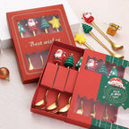 Jogo de Talheres para Sobremesa Decoração de Natal