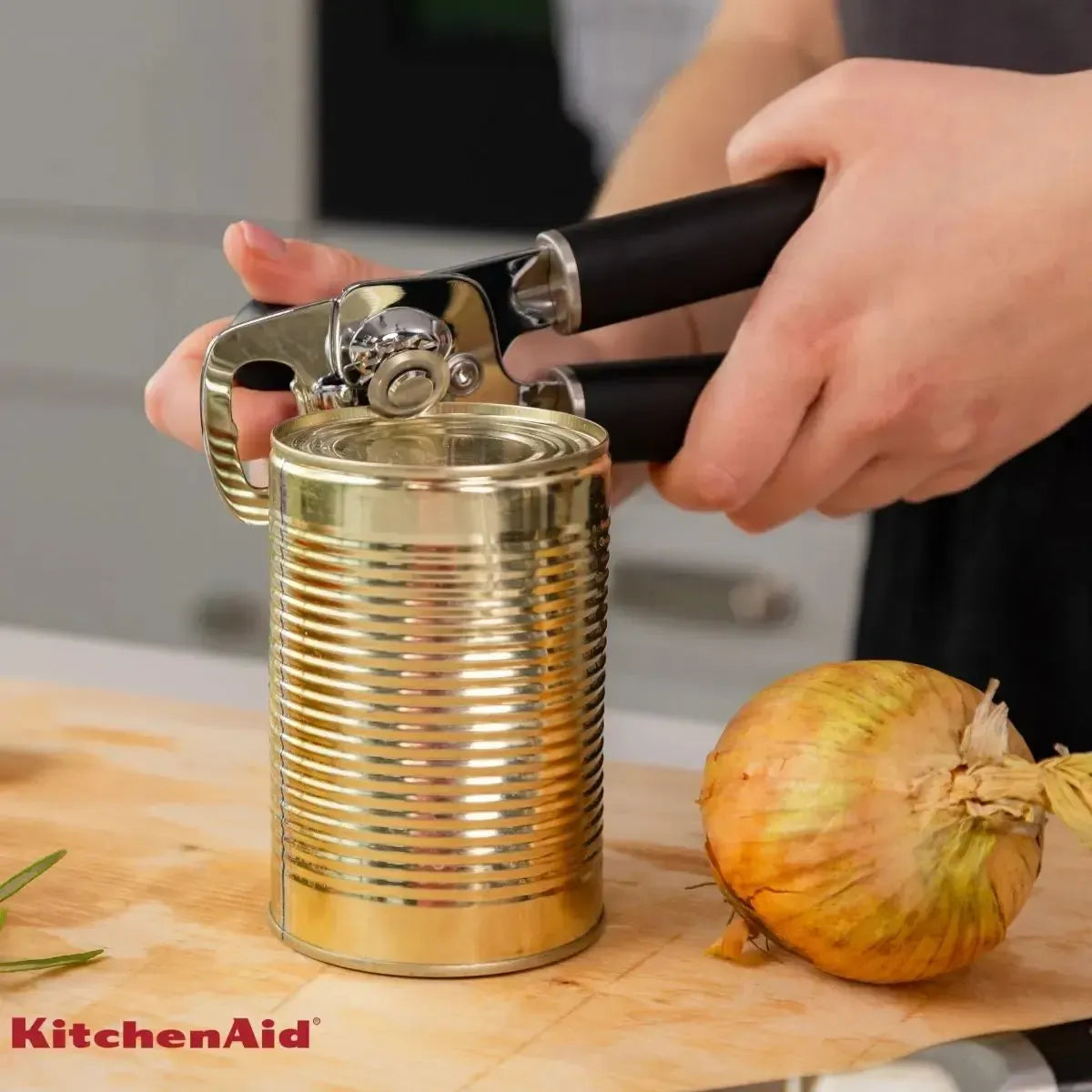 Abridor de Latas e Garrafas Inox Preto KitchenAid