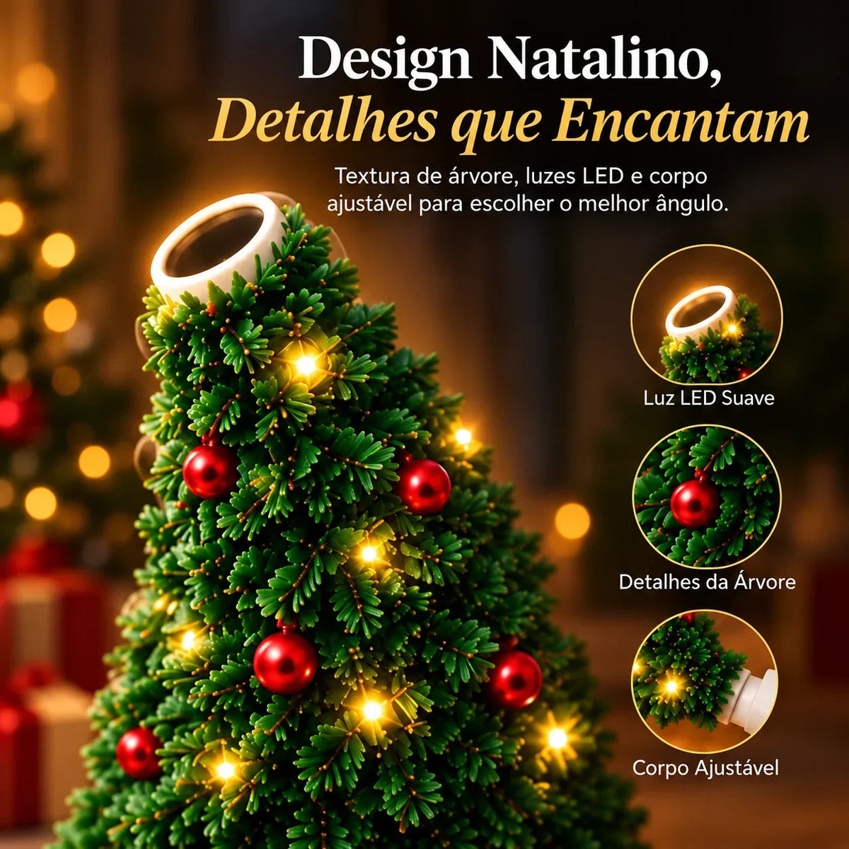 Projetor de Natal LED - detalhe