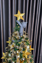Mini Árvore Gatinho de Natal - detalhe