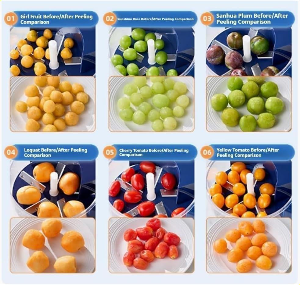 Descascador Elétrico de Alho e Frutas | Descasque em 20 Segundos