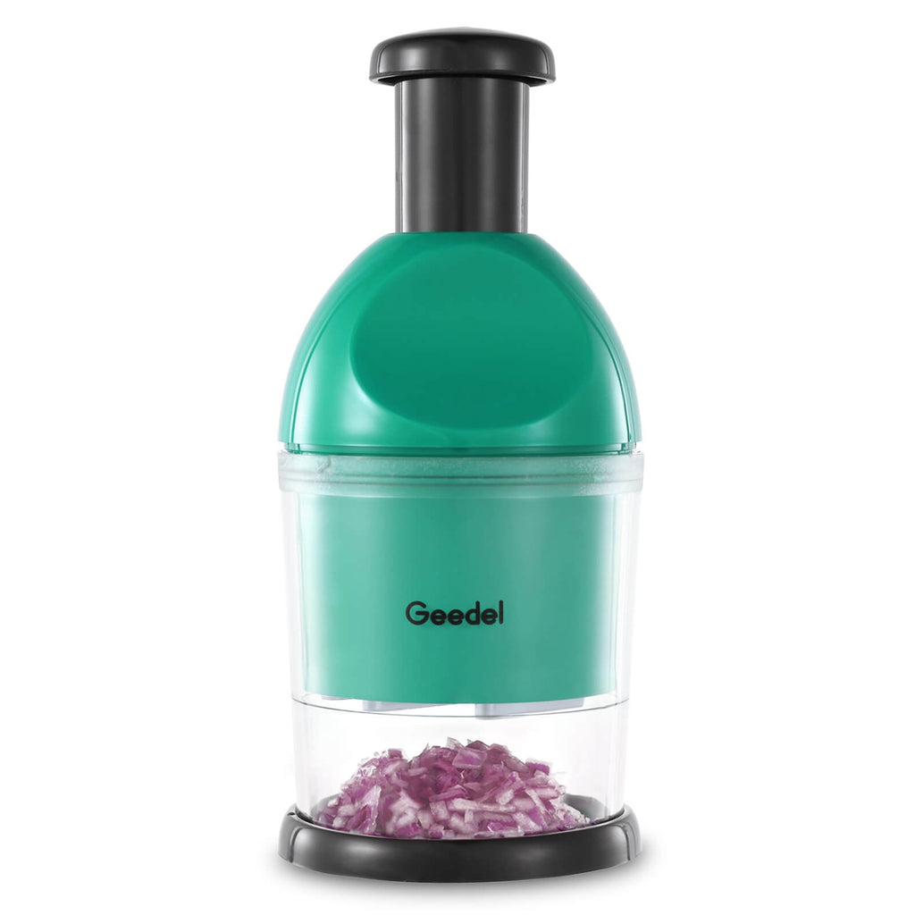 2026 Geedel Manual Food Chopper,2026 Prep Essential! Easily Chop Onions, Garlic, Veggies,BPA Free,Easy Clean