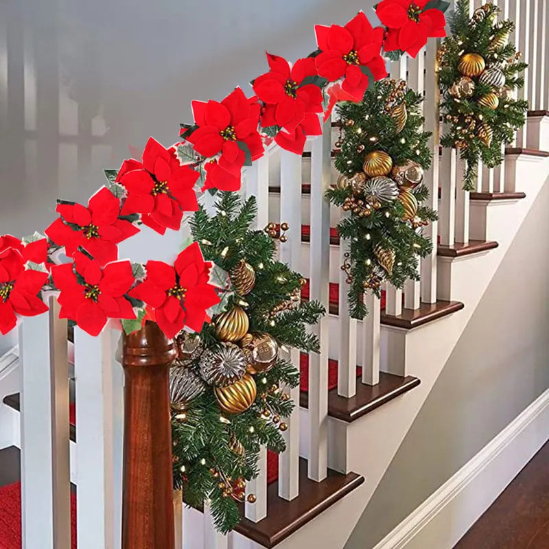 Festão Aramado Natalino Decorado Florida 5 Metros