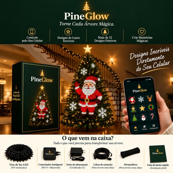 LED Animado para Arvore de Natal - Controle por App