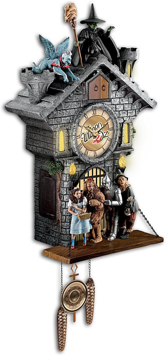 Relógio Cuco Edição Limitada Mágico de Oz – 60 cm de altura, musical e com iluminação especial.