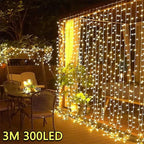 Cortina de Luzes LED Natalinas - Magia e Encanto em Sua Casa