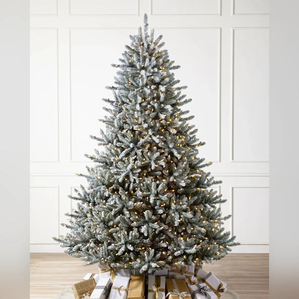 Árvore de Natal Pinheiro Azul Clássico Nevado