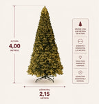 Árvore de Natal Gigante Iluminada Imperial - 4m a 7m LED Bivolt