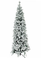 Árvore Slim Flocada - Efeito Neve, Ideal para Espaços Menores