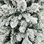 Árvore Slim Flocada - Efeito Neve, Ideal para Espaços Menores