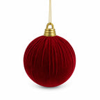 Bolas de Natal de Veludo - Lisa, Canelada ou Rústica, 10cm a 25cm
