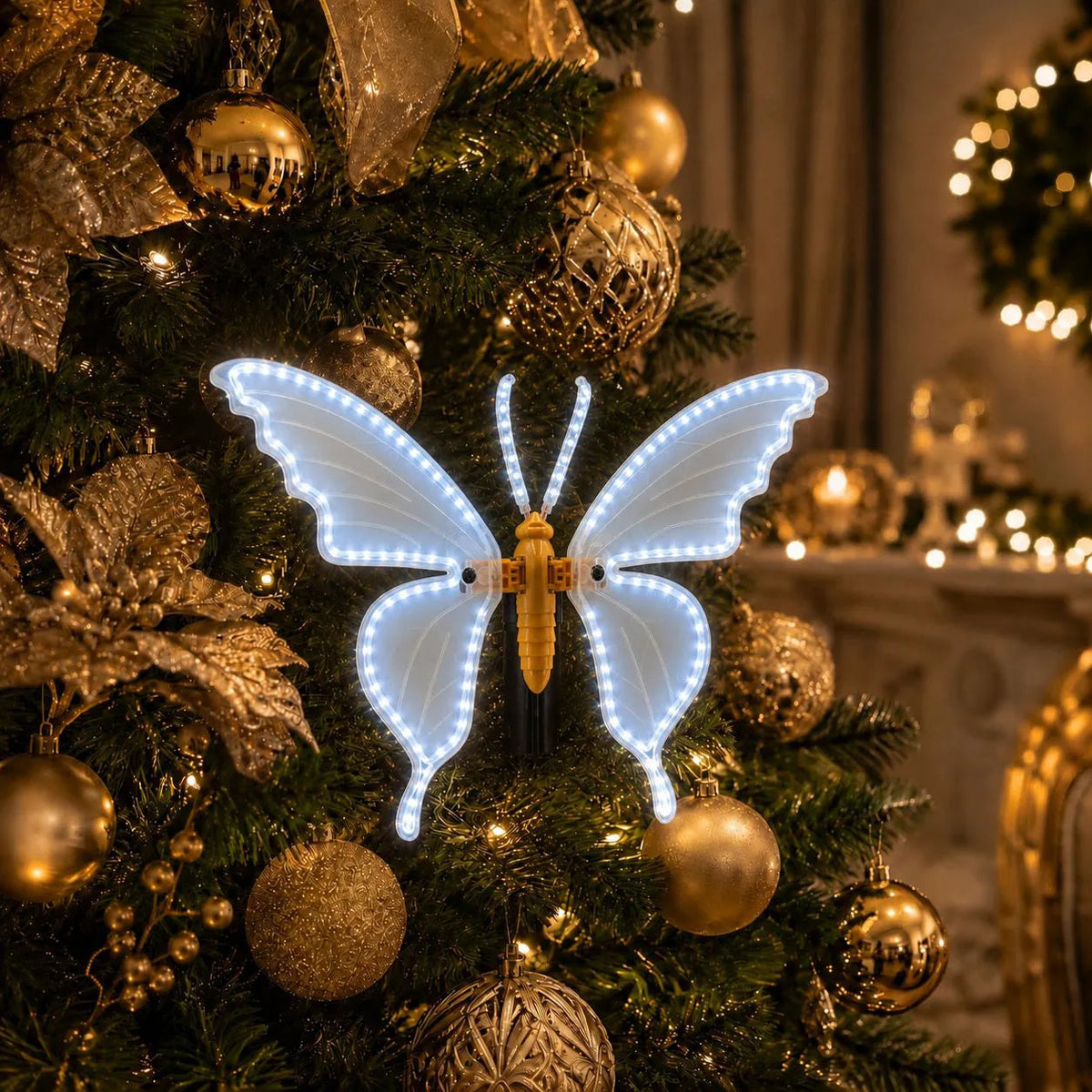 Borboleta Luminosa LED Lumina - branco frio