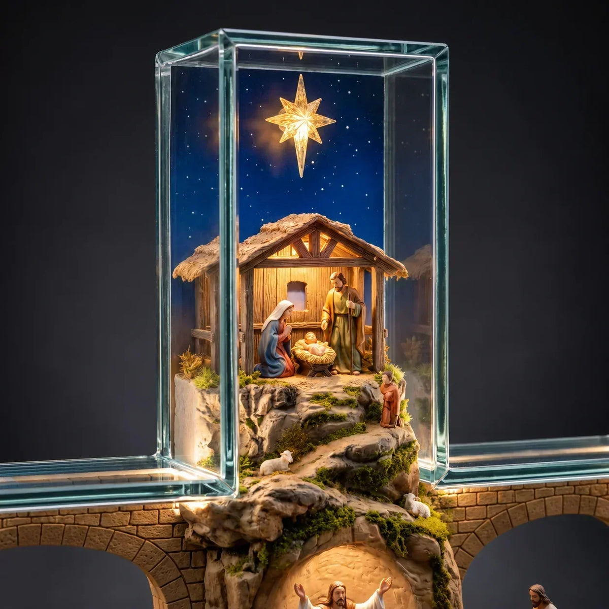 Cruz Iluminada Caminho de Jesus