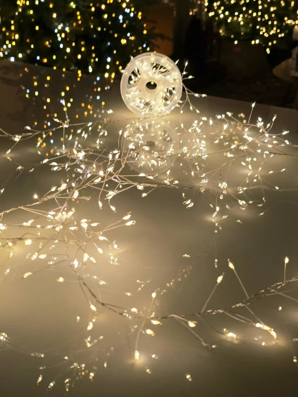 Cortina Fio de Fada 1600 LEDs 3x2m - Luz Quente Bivolt