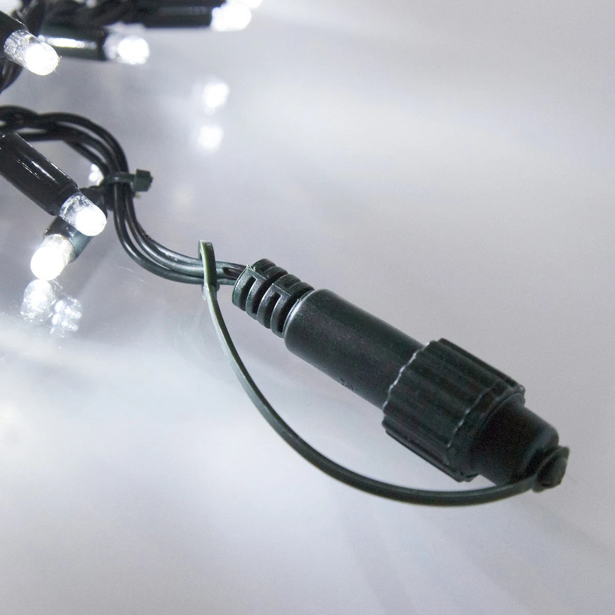 Cordão de 200 Luzes LED Brancas Conectável – 8 Efeitos e Temporizador