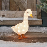 Figura de Natal Pata de Acrílico Iluminada 29 cm a Pilha