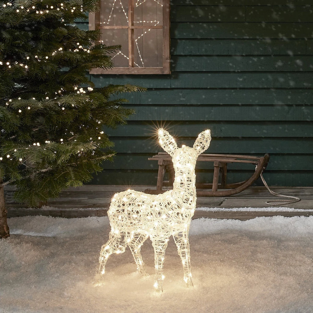 Filhote de Rena de Acrílico Iluminado 77 cm – LED Duas Cores