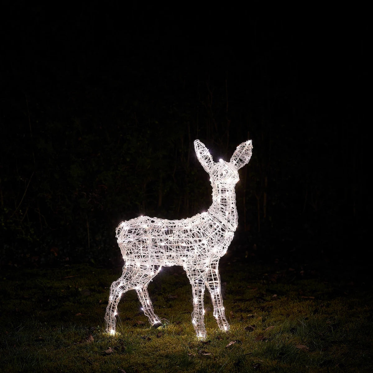 Filhote de Rena de Acrílico Iluminado 77 cm – LED Duas Cores