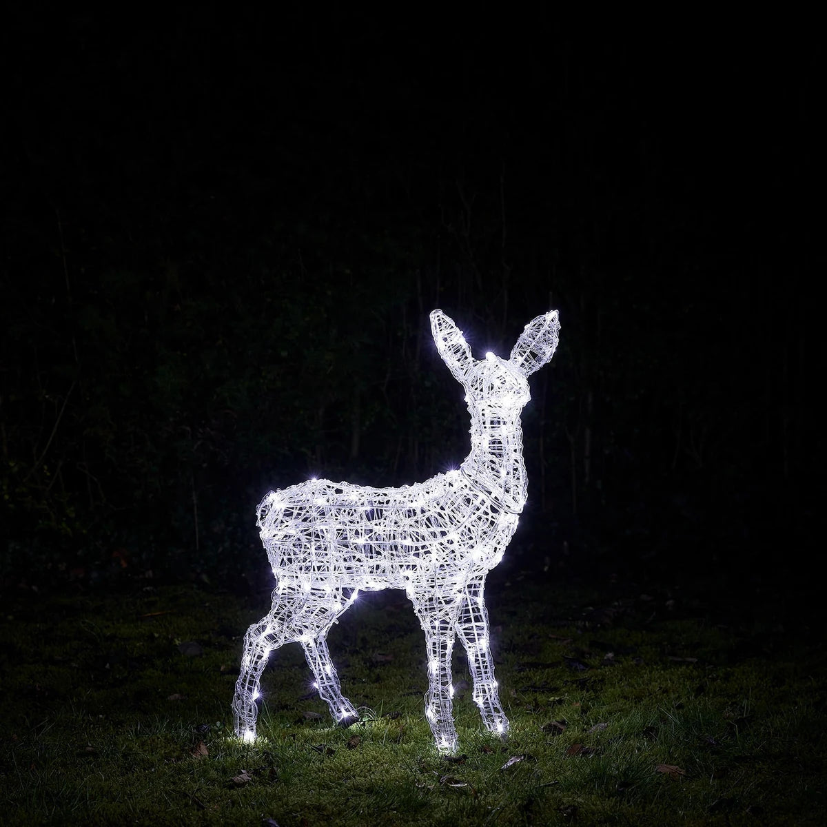 Filhote de Rena de Acrílico Iluminado 77 cm – LED Duas Cores