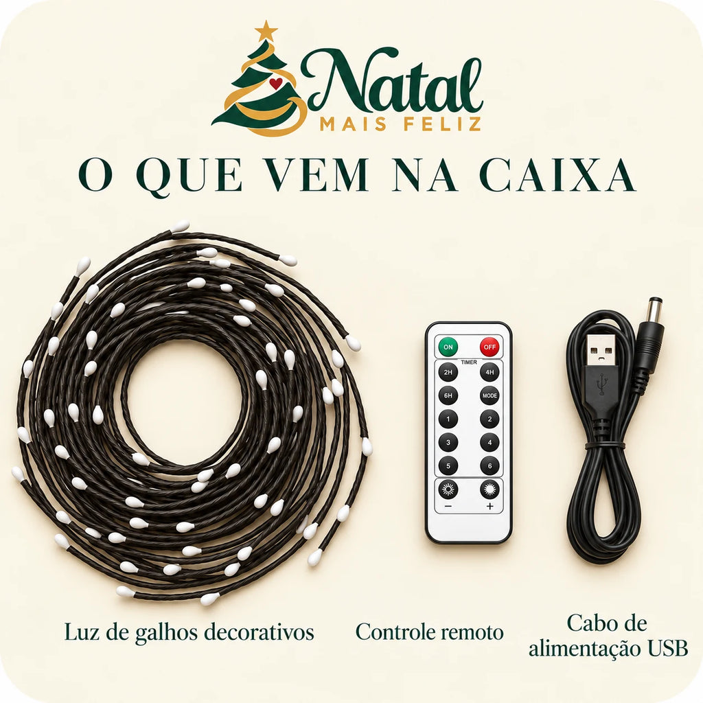 Galho Mágico LED™ – Flexível e Moldável