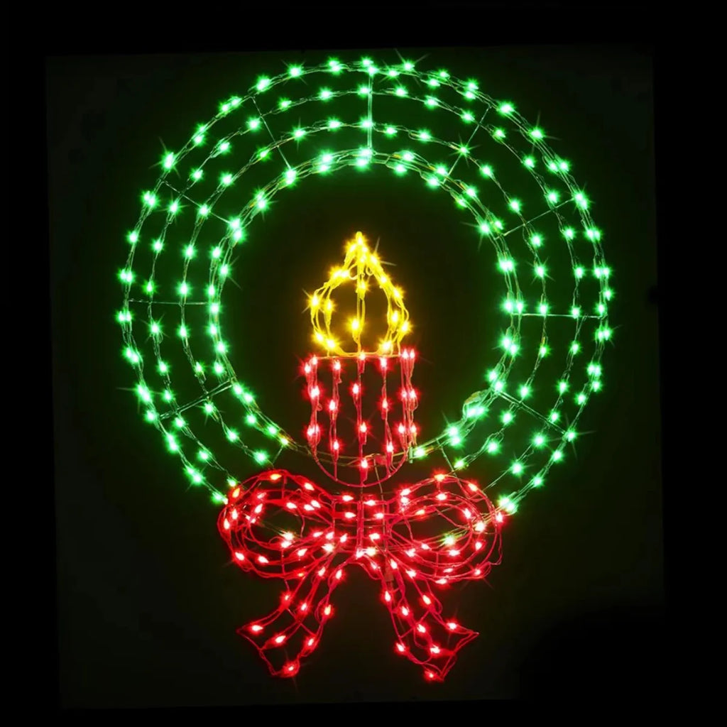 Guirlanda Luminosa Vela Natalina 91 cm – 270 LEDs Cintilantes