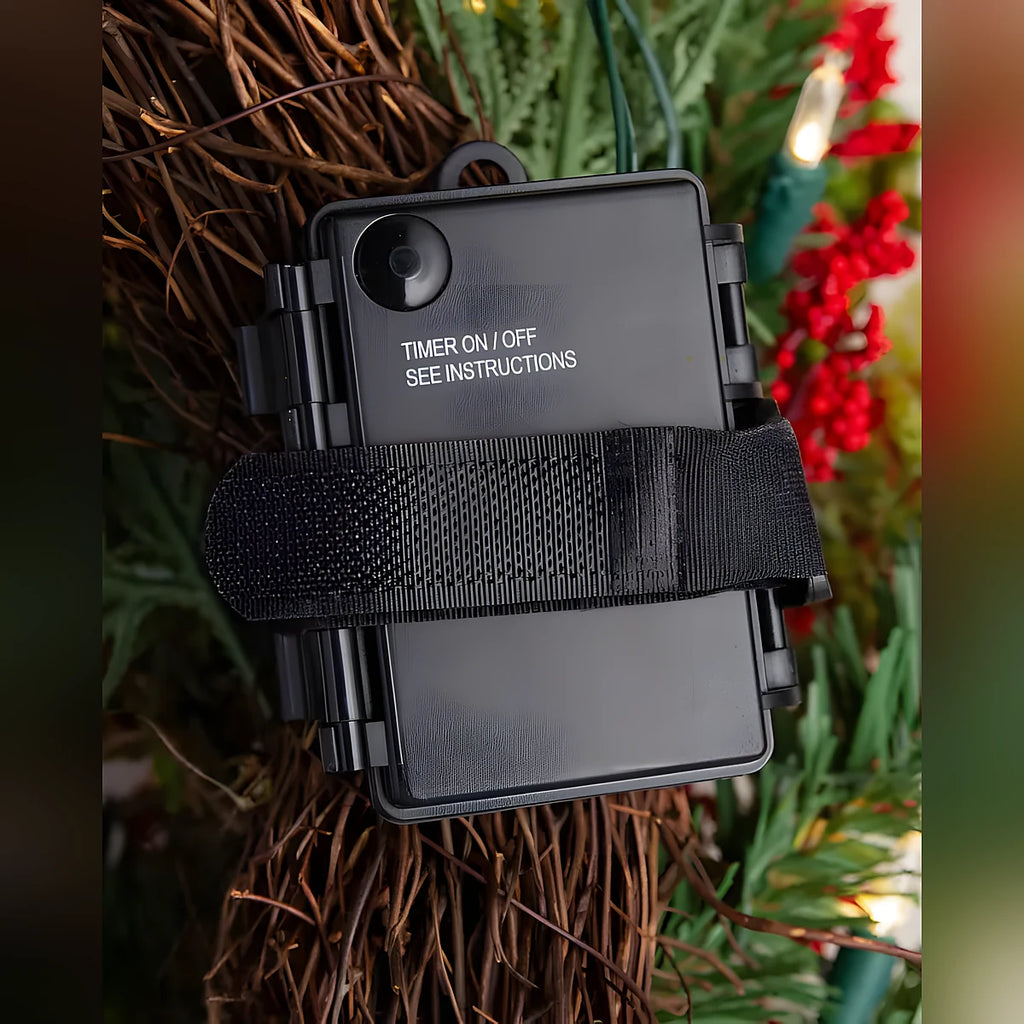 Guirlanda de Natal 90 cm com LED e Galhos de Frutinhas Vermelhas