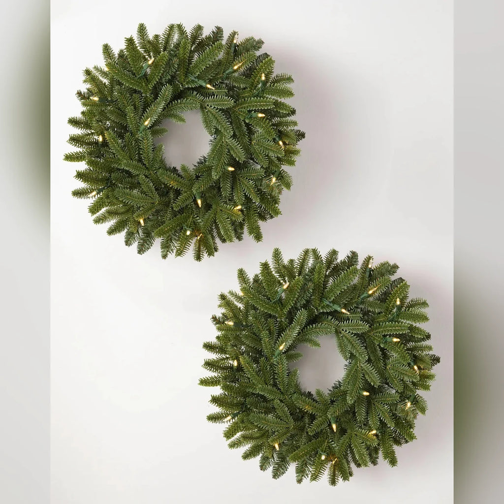Guirlanda Tradicional de Pinheiro Verde com LED