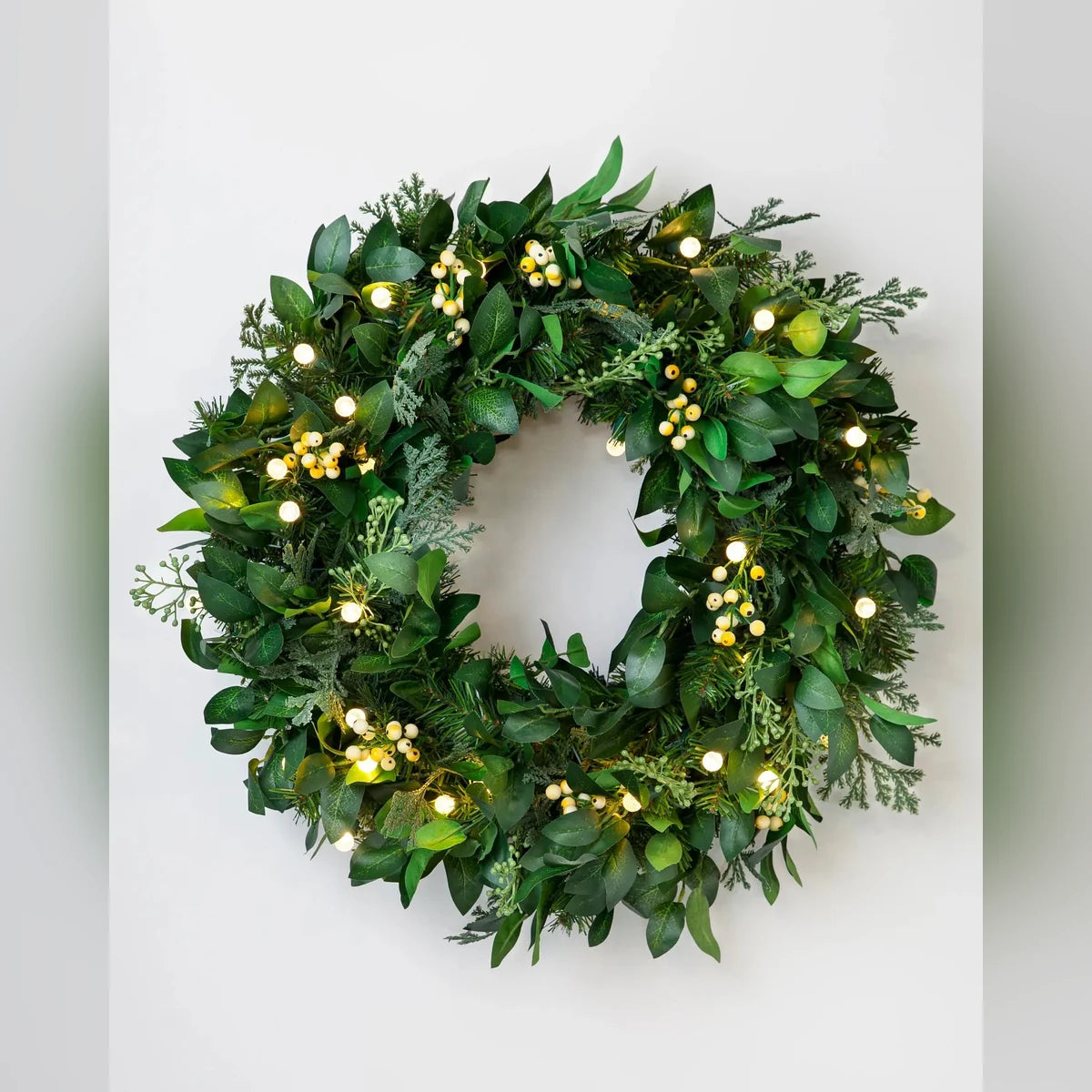 Guirlanda Verde Natural com LED 90 cm