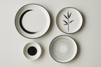 Conjunto Pratos Porcelana Japonesa Zen - 18 Peças Minimalista