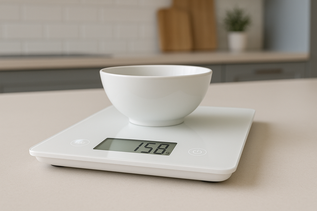 Balança Digital de Cozinha Vidro Temperado LCD 5kg