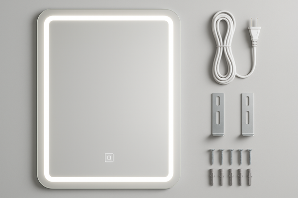 Espelho Banheiro LED 60x80cm - Iluminação Touch Moderno