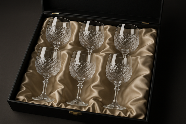 Conjunto 6 Taças Vinho Cristal Premium - 450ml Luxo