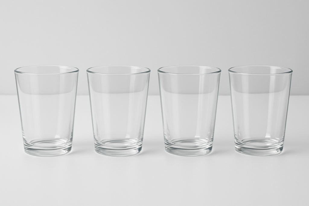 Conjunto 4 Copos Americanos Vidro - 250ml Básico