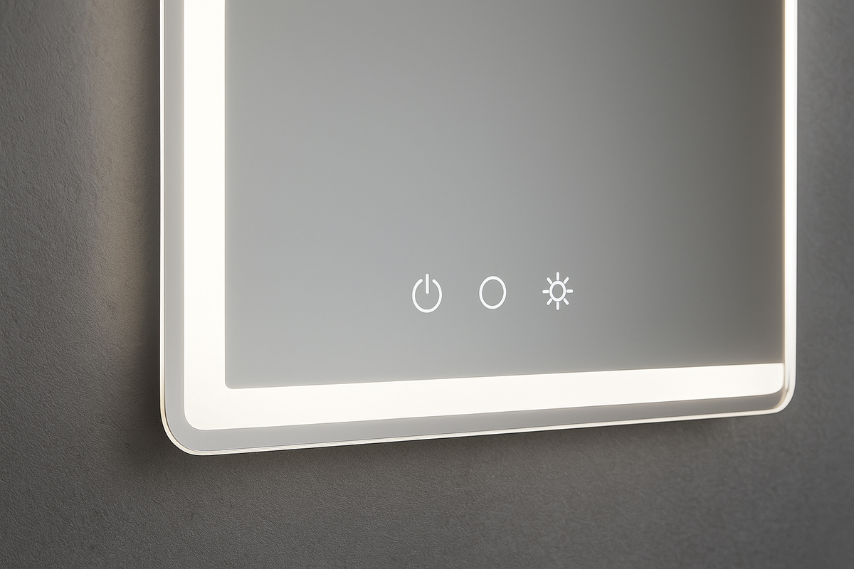 Espelho Banheiro LED 60x80cm - Iluminação Touch Moderno