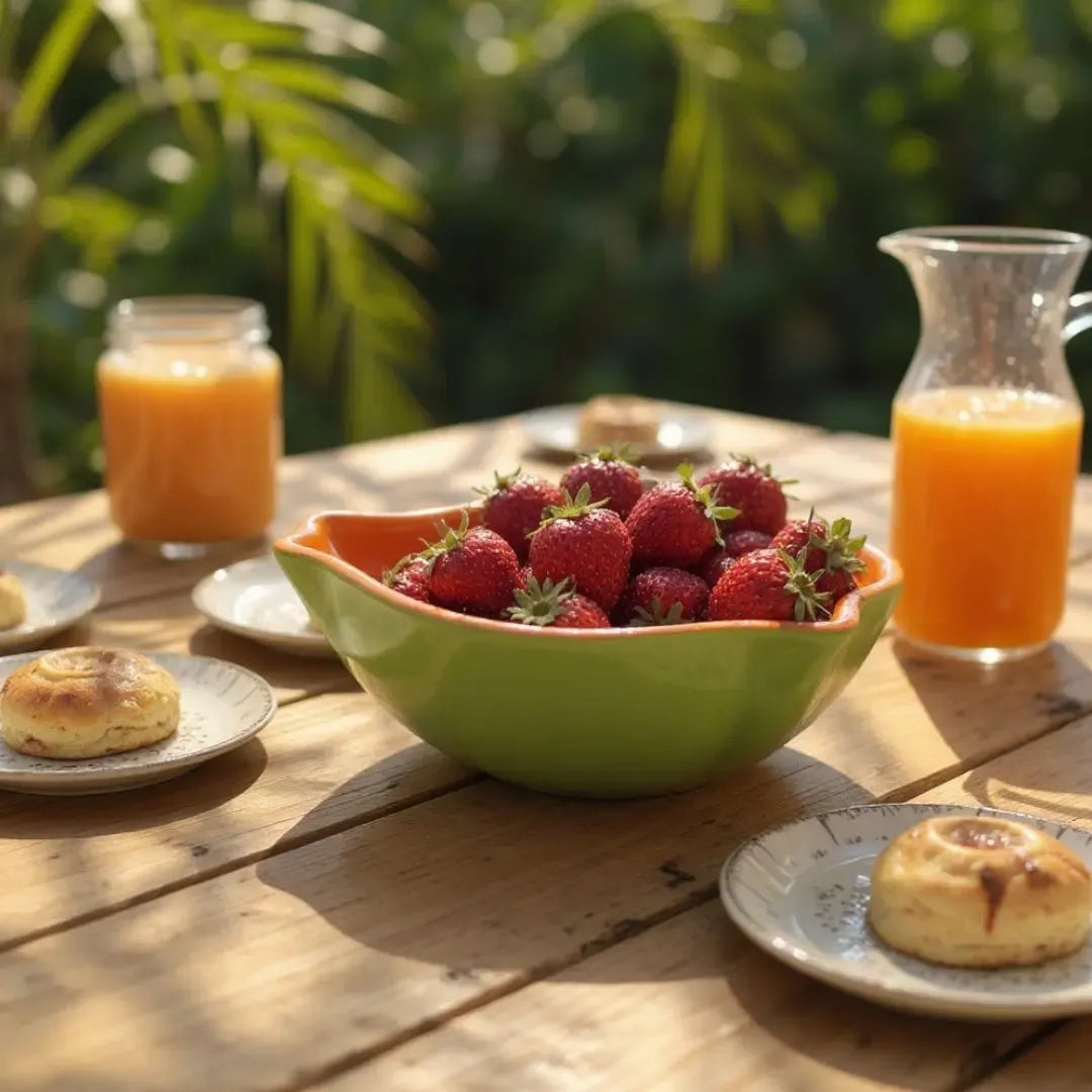 Jogo De 6 Bowls Tigela Formato Aparencia De Fruta Mesa Posta