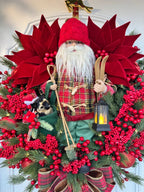 Guirlanda Papai Noel Festiva - detalhe