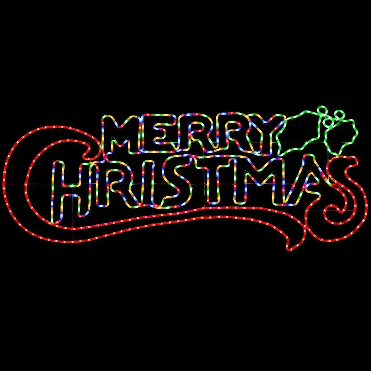 Letreiro Merry Christmas em LED Neon 85 cm – Bivolt, Plugue Brasileiro