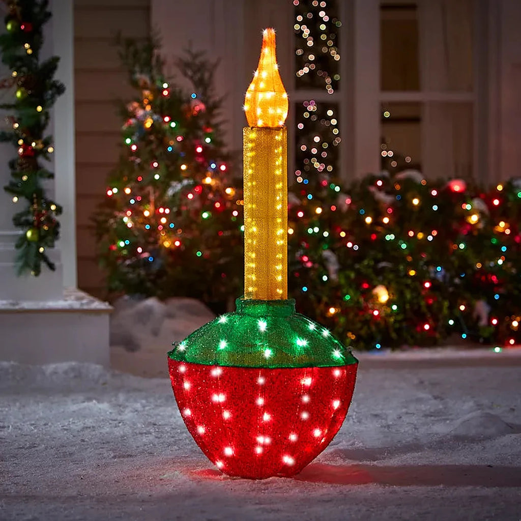 Vela Bolha Iluminada Gigante 1,27 m – 115 LEDs Cintilantes para Jardim