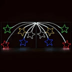 Estrela Cadente em LED Neon 2,20 m – 456 LEDs Coloridos com Animação