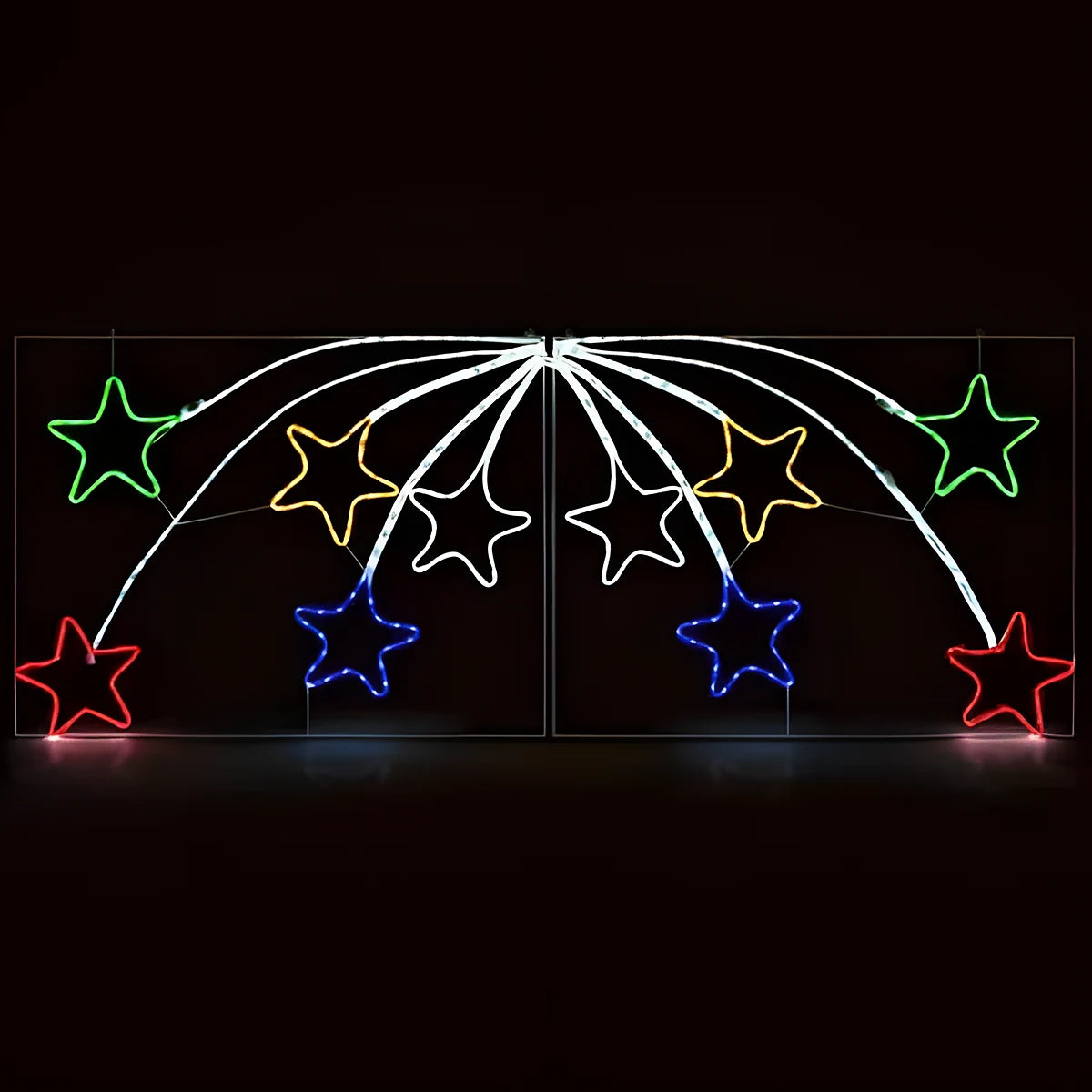 Estrela Cadente em LED Neon 2,20 m – 456 LEDs Coloridos com Animação