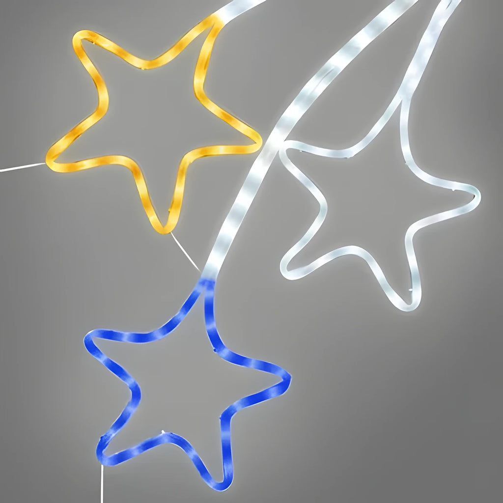 Estrela Cadente em LED Neon 2,20 m – 456 LEDs Coloridos com Animação